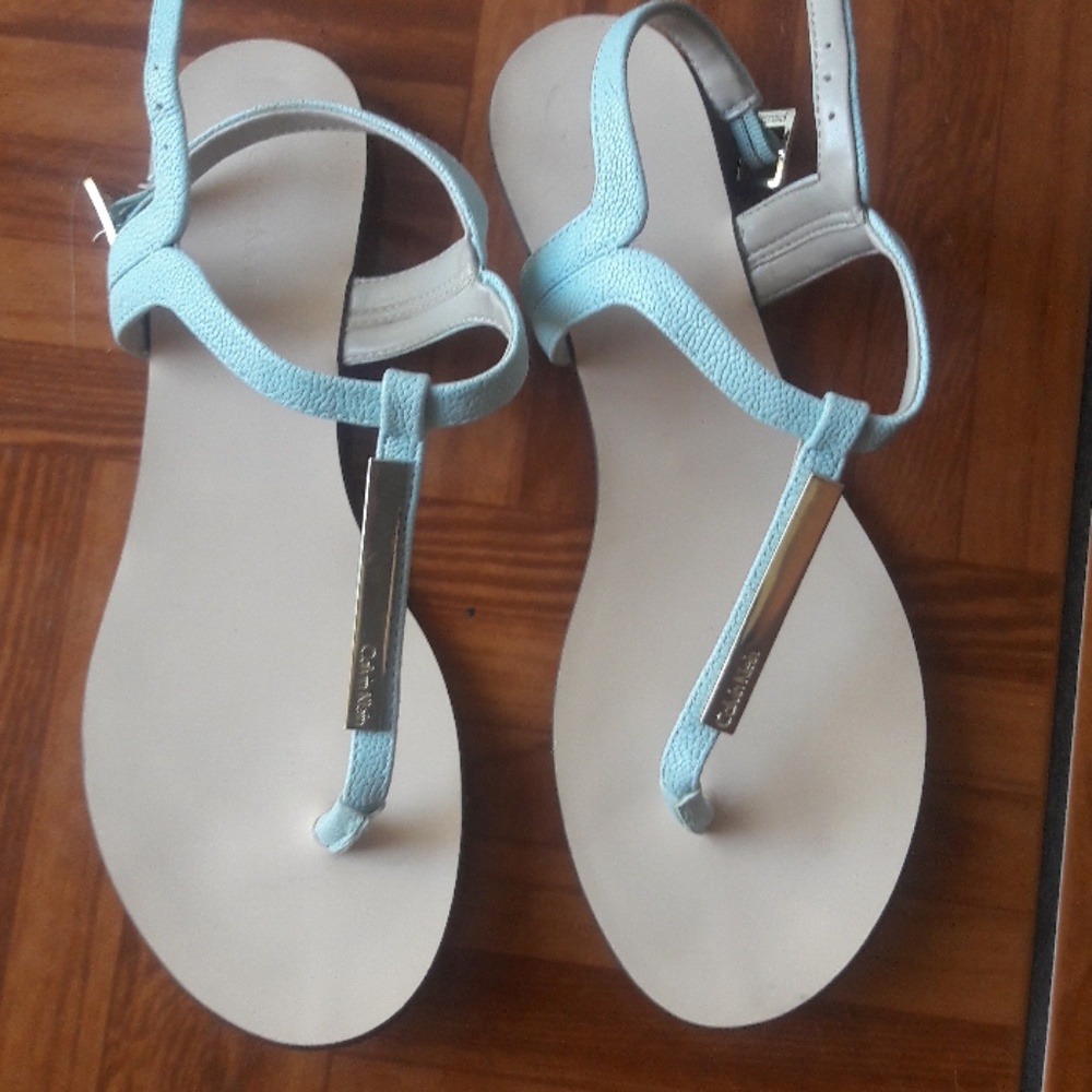 Calvin Klein Light Blue Sandals